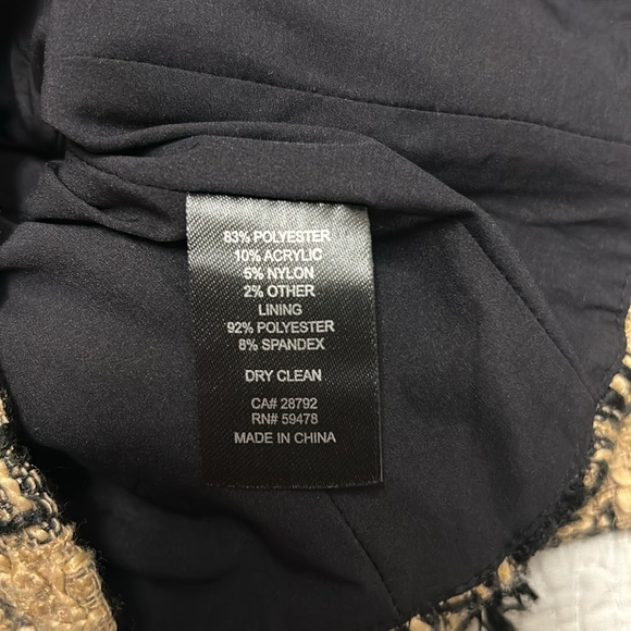 House of Harlow 1960 Black and Tan Tweed Ensemble - Picture 4 of 10